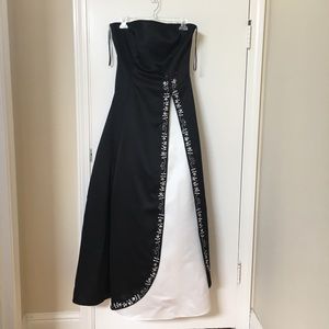 Black and White Ball Gown